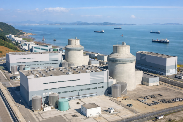 Kernkraftwerk an der Küste